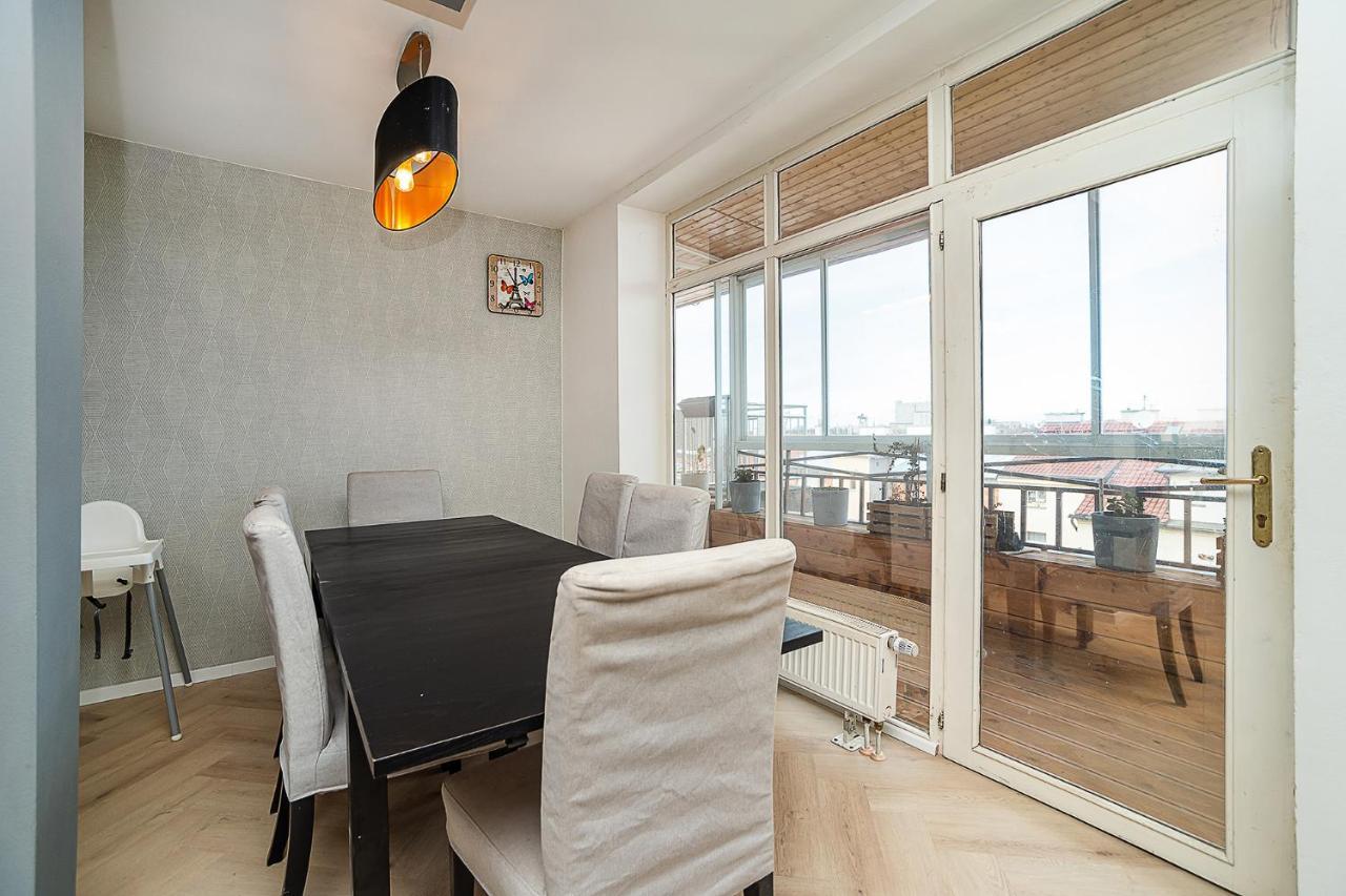 Big 4-Bedroom Flat, Terrace With Great Vitkov View Prague Exterior photo