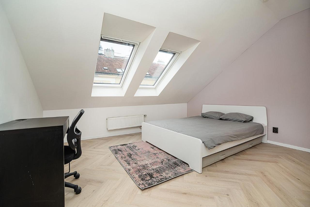 Big 4-Bedroom Flat, Terrace With Great Vitkov View Prague Exterior photo