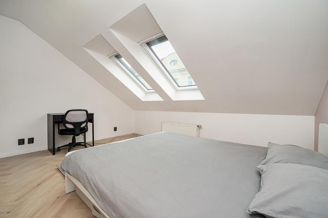Big 4-Bedroom Flat, Terrace With Great Vitkov View Prague Exterior photo